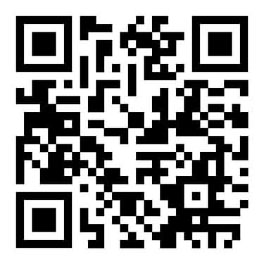 a qr coder with a black and white background