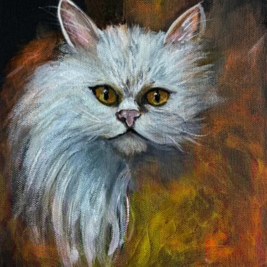 “Fluffy” cat painting 