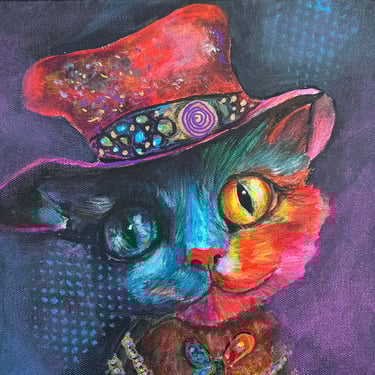 “Gem” cat painting 