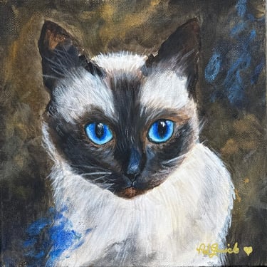 “Simóne” cat painting