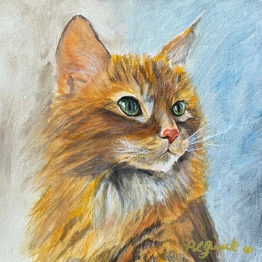 “Sweetie Pie” cat painting 
