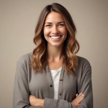 woman wearing black crew-neck shirt