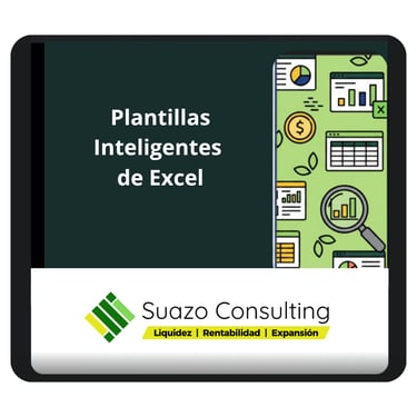 Plantilla inteligente de Excel con panel de control financiero mensual para visualizar flujo de caja