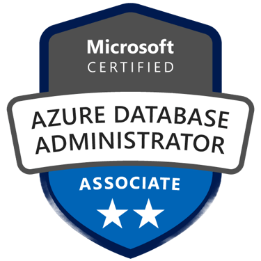 DP-300 Azure Database Administrator certification badge
