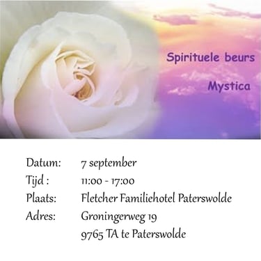 Mystica Spirituele Beurs Paterswolde op 7 september 2025