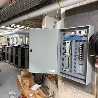 Electrical panel installation and wiring in mechanical room Reading PA by Brito Electrical