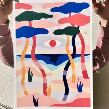Peinture réalisée par l'artiste Ilda