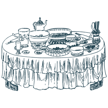 illustration d'un buffet