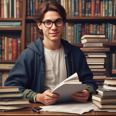 A stack of self-help books arranged outdoors, with vibrant covers. The central focus is on 'How to Win Friends and Influence People' prominently displayed in the foreground. The books are placed on lush green grass, with blurred city buildings in the background.