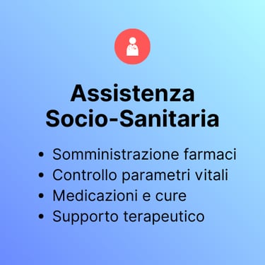 grafica assistenza socio sanitaria per farmaci e medicazioni