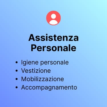 grafica igiene personale, vestizione, accompagnamento