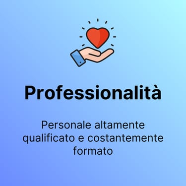 grafica "Professionalità", personale qualificato