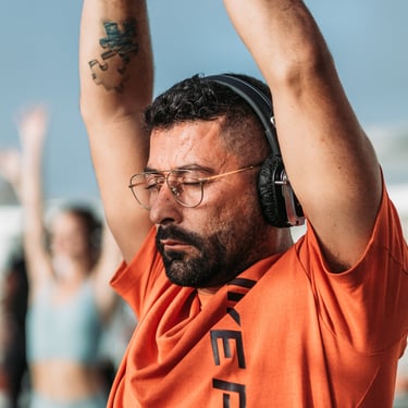 Neil Agius, close up photo during a team building event photoshoot in Malta
