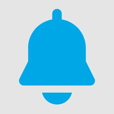 Ringing blue bell icon representing Shelomith Learning Center notifications