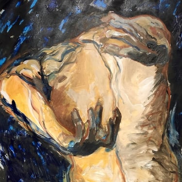 Torsion. Acrylique sur toile. 70X70. 2022