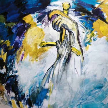 L'Expert - Acrylique sur toile - 40X40 - 2025