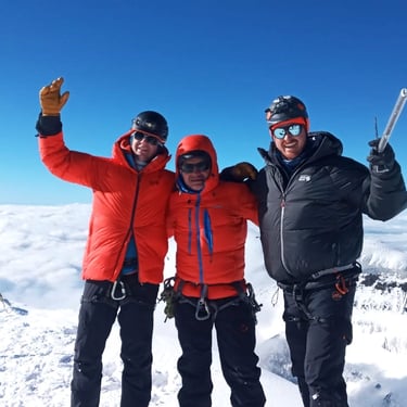 andean summit adventure team on Cotopaxi