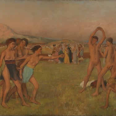 Young Spartans Exercising by Edgar Degas, 1960
