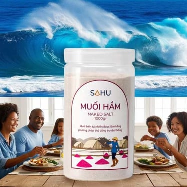 Muối hầm Sahu 1kg hũ nhựa