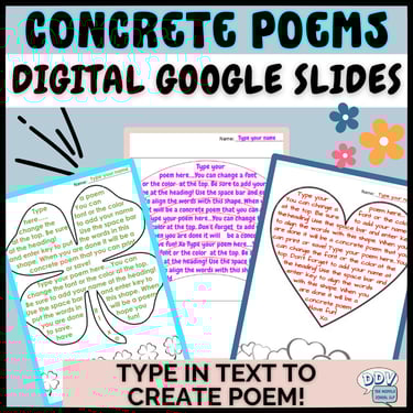 concrete poems speech therapy