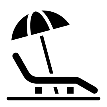 imagem cadeia praia, lazer