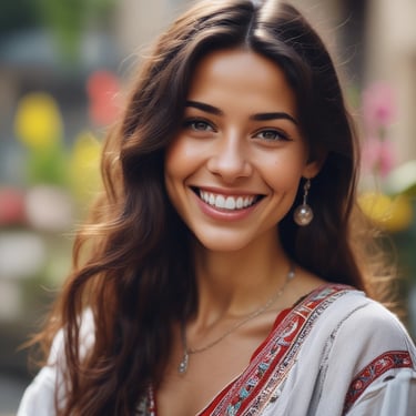 An advertisement page from a magazine featuring a promotional text for Macleans Peroxide Tooth Paste. The ad includes a headline asking about lovely white teeth, with a detailed marketing message below explaining the benefits of the toothpaste and a list of celebrities endorsing it. The page is slightly yellowed, suggesting it is vintage, possibly from around the mid-20th century. The text employs a mix of fonts and sizes, with the brand name prominently displayed.