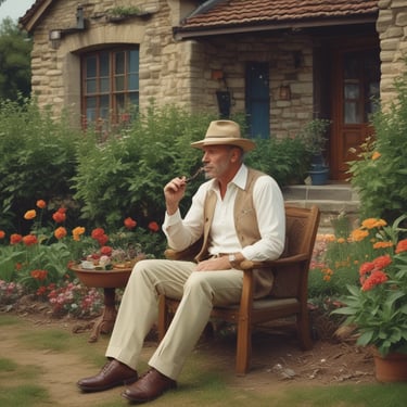 A smiling professional cleaner in uniform holding cleaning supplies inside a bright office space.