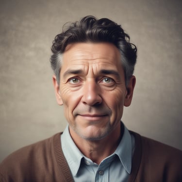 A happy woman expressing satisfaction and support.