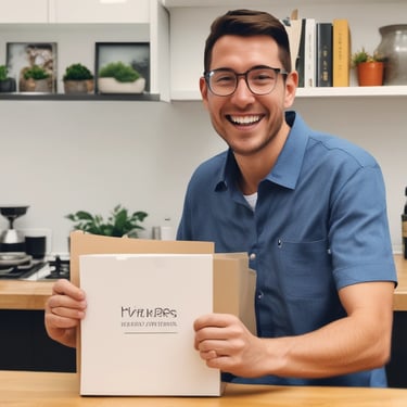 A satisfied client shaking hands with a service provider.