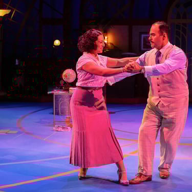 Orlando Arriaga as Federico in Private Lives at Alley Theatre. photo by Lynn Lane