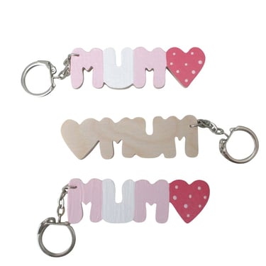 mum and mam keyring