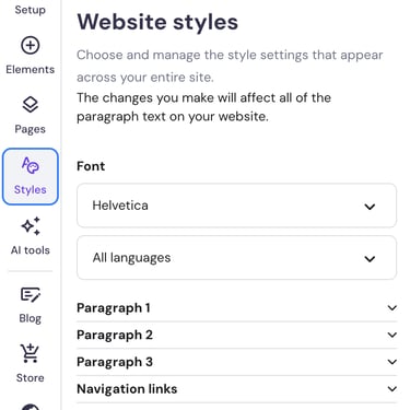 Hostinger Website Styles Font