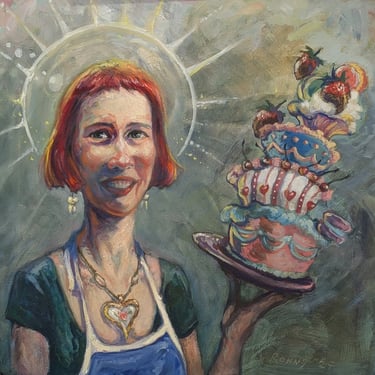 St. Sugar oil painting on canvas by Ronny Vardy