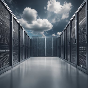 A confident woman technician installing a CCTV camera on a commercial building exterior.
