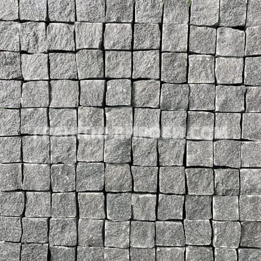 Колота гранітна бруківка габро 10*10*10