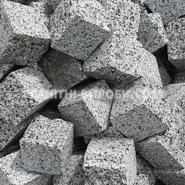 Колота гранітна бруківка покостівка 10*10*10