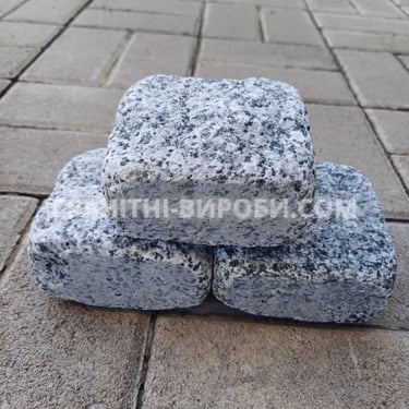 Галтована гранітна бруківка покостівка 10*10*5