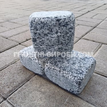 Галтована гранітна бруківка покостівка 10*10*5