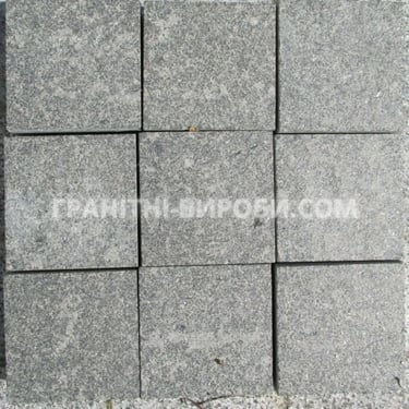 Пилена гранітна бруківка габро 10*10*5
