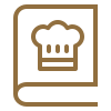 ícone livro chef