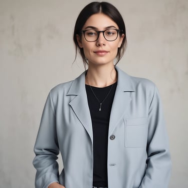 Portrait of a focused elite athlete training outdoors surrounded by lush greenery.