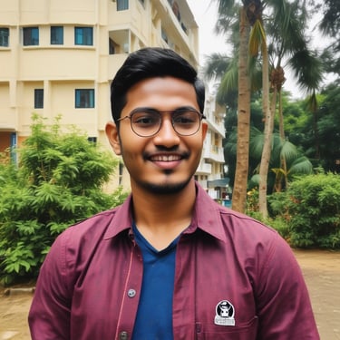 Young male student proudly holding his admission letter outside a college campus.