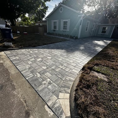 Paver driveway