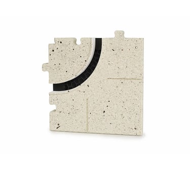 ERGOVENT LINEO PRO PUZZLE 1-slot 20mm round corner moulage front view showing curved slot and puzzle lock edges