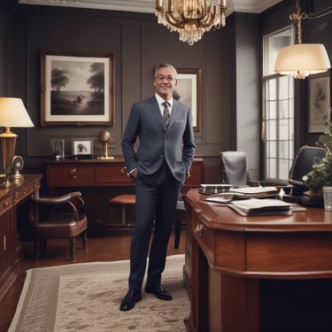 Professional painter carefully applying a fresh coat of paint to a commercial building exterior.