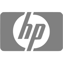 hp logo in grey color