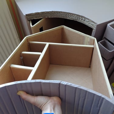 Tiroir de rangement en carton 