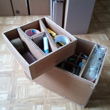 Caisse à outils en carton
