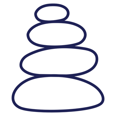 an icon of stacked stones