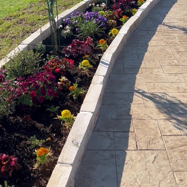 Flower Bed with Sidewalk